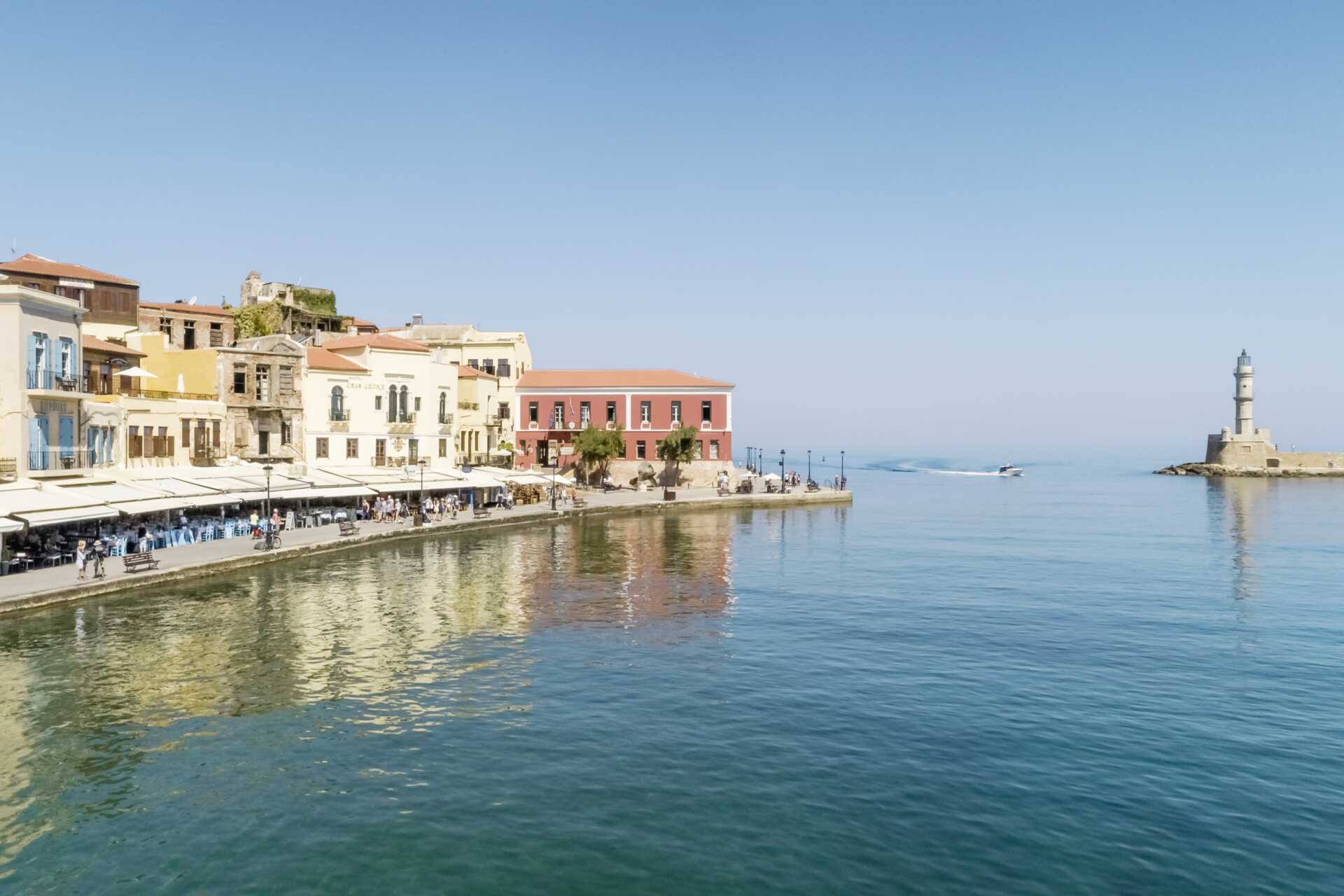 Chania by på Kreta, Grækenland.