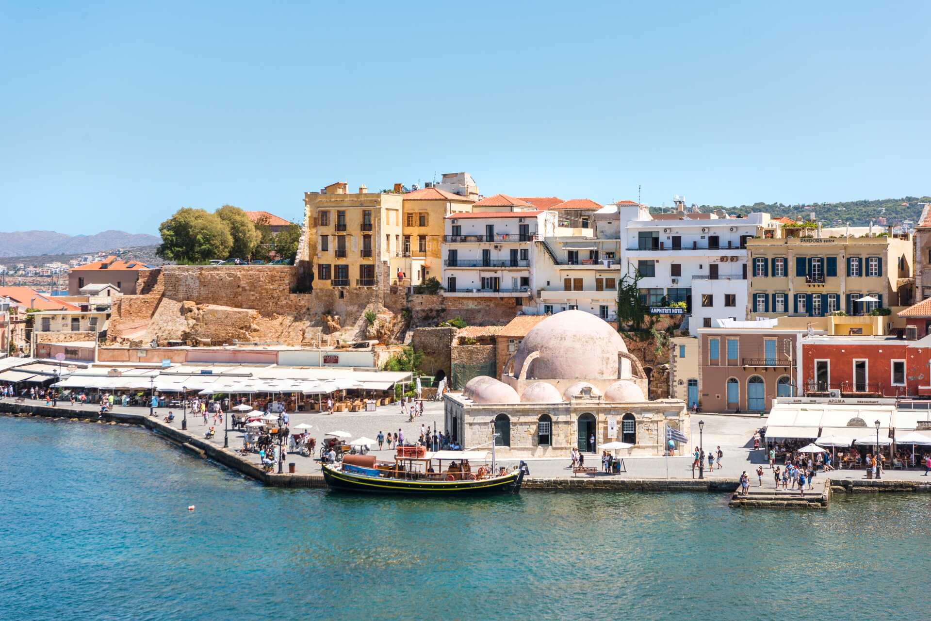 Chania by på Kreta, Grækenland.