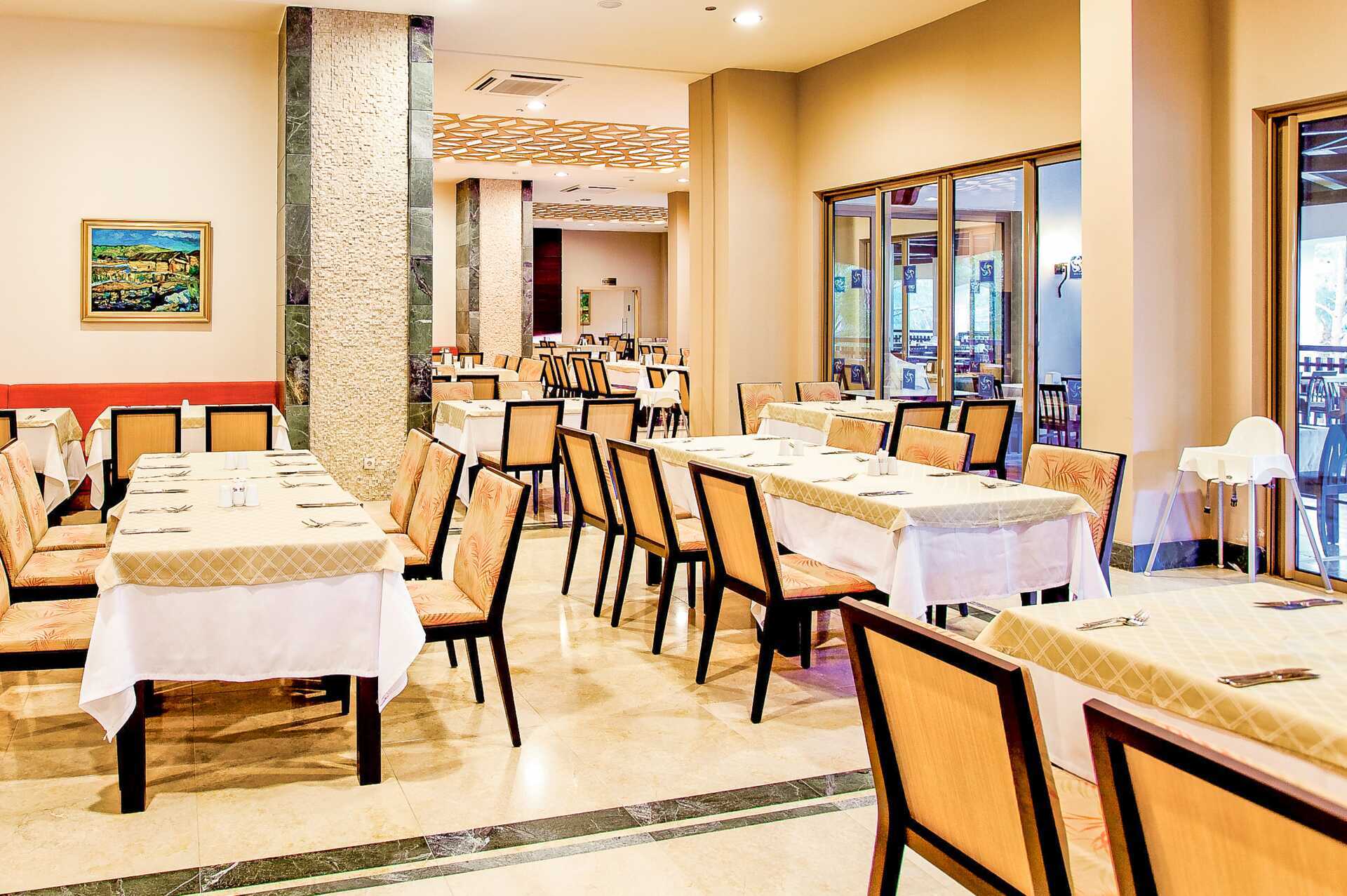 Restaurant på Melas Holiday Village hoteller i Side, Tyrkiet.