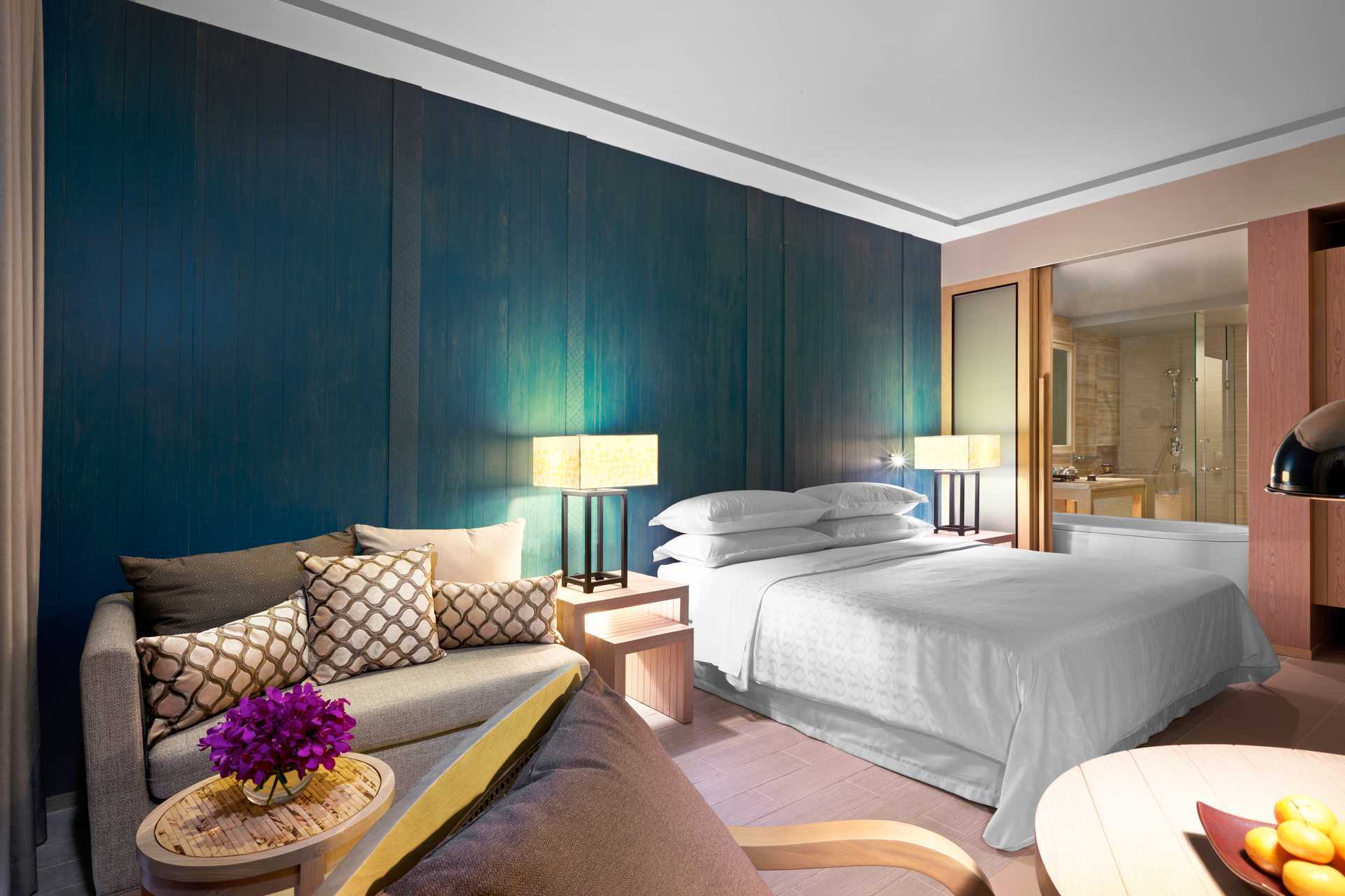 Club-værelse på Dusit Thani Krabi Beach Resort i Klong Muang i Krabi, Thailand.