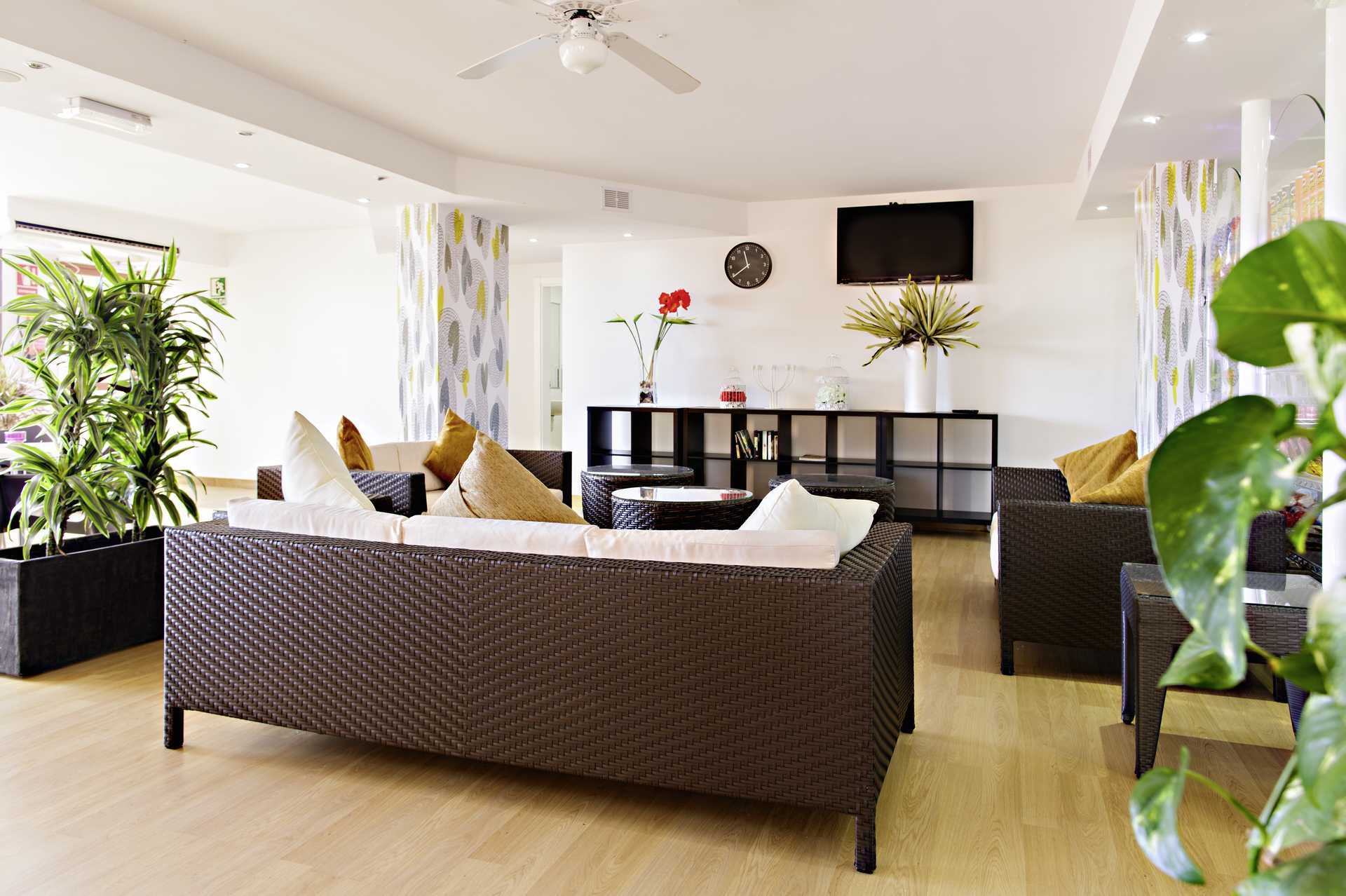 Lobby på Hotel Los Alisios i Los Cristianos, Tenerife.