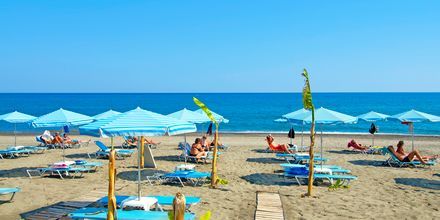 Stranden ved hotel Costas & Christina i Platanias på Kreta, Grækenland.