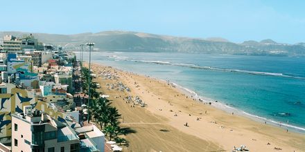Stranden ved Hotel Cristina Las Palmas på Gran Canaria.