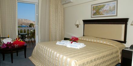 Dobbeltværelse på Hotel Chrithonis Paradise på Leros, Grækenland.