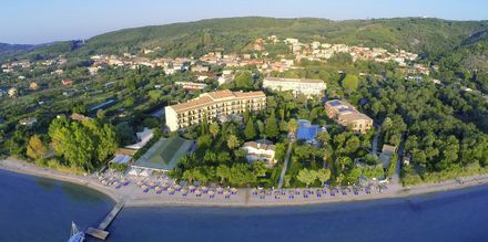 Hotel Delfinia i Moraitika på Corfu, Grækenland.