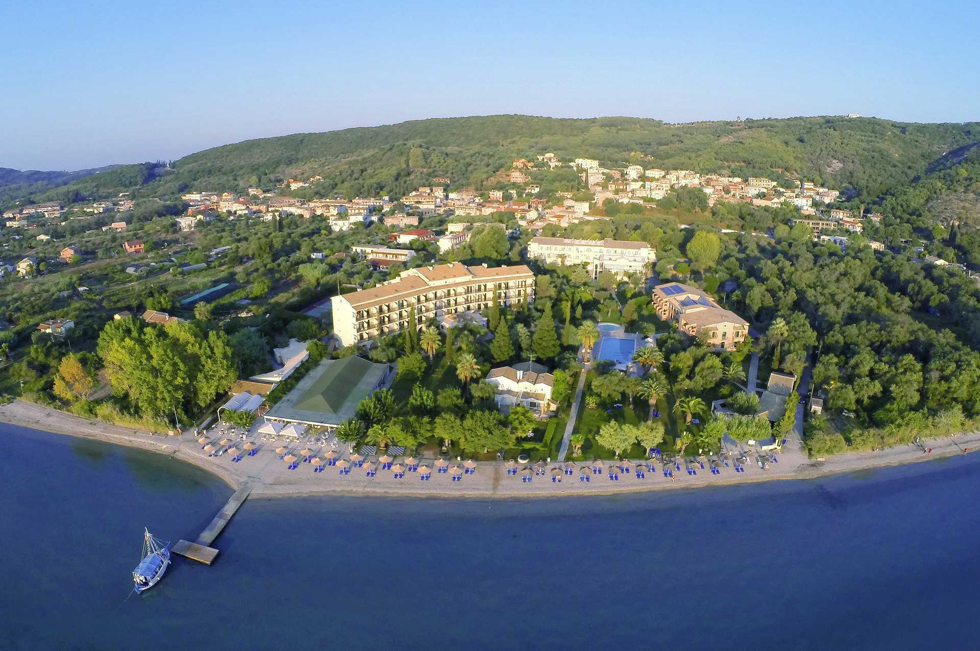 Hotel Delfinia i Moraitika på Korfu, Grækenland.