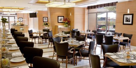 Buffetrestaurant på Hotel Delta by Marriott Jumeirah Beach i Dubai, De Forenede Arabiske Emirater.