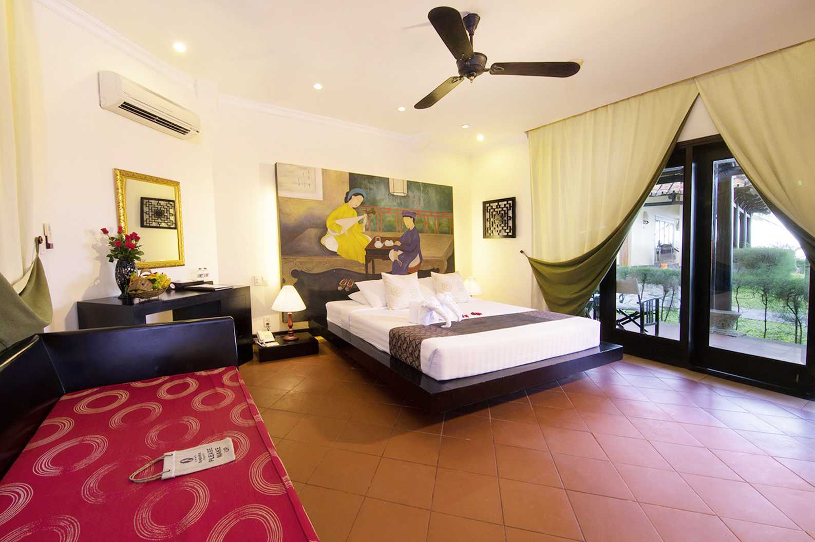 Dobbeltværelse i bungalow på hotel Seahorse Resort &amp; Spa i Phan Thiet, Vietnam.