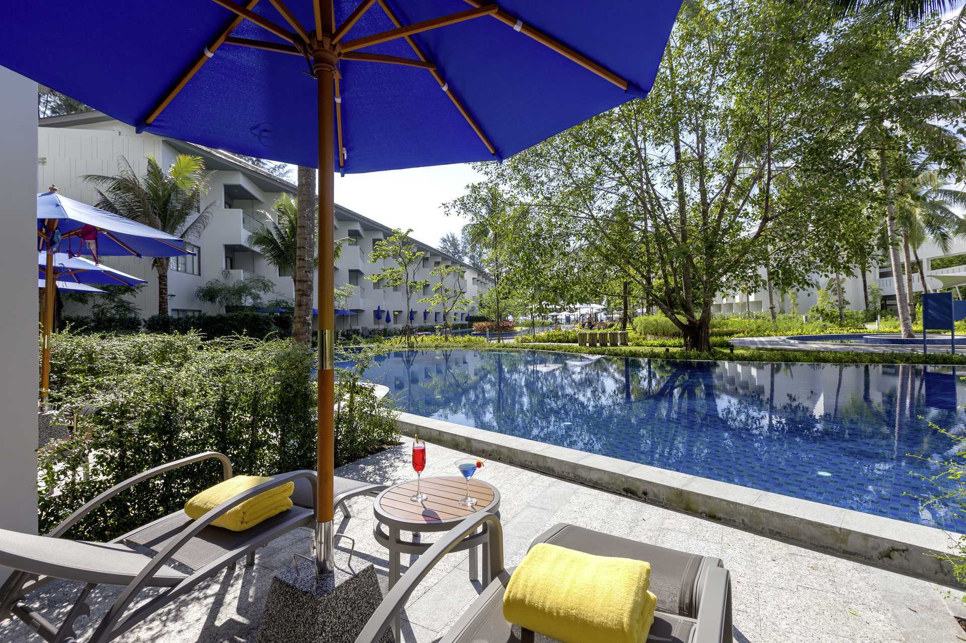 Dobbeltværelse med delt pool på hotel X10 Khao Lak, Thailand.