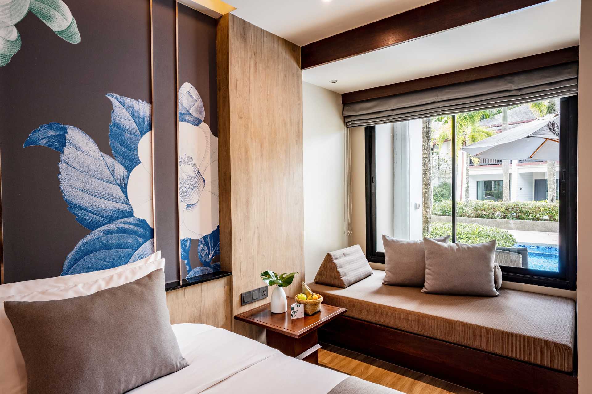 Dobbeltværelse med delt pool på La Flora Khao Lak i Khao Lak, Thailand.