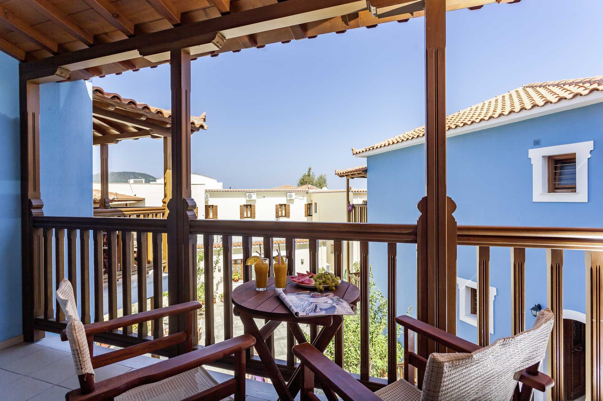 Dobbeltværelse på hotel Aeolos på Skopelos, Grækenland.