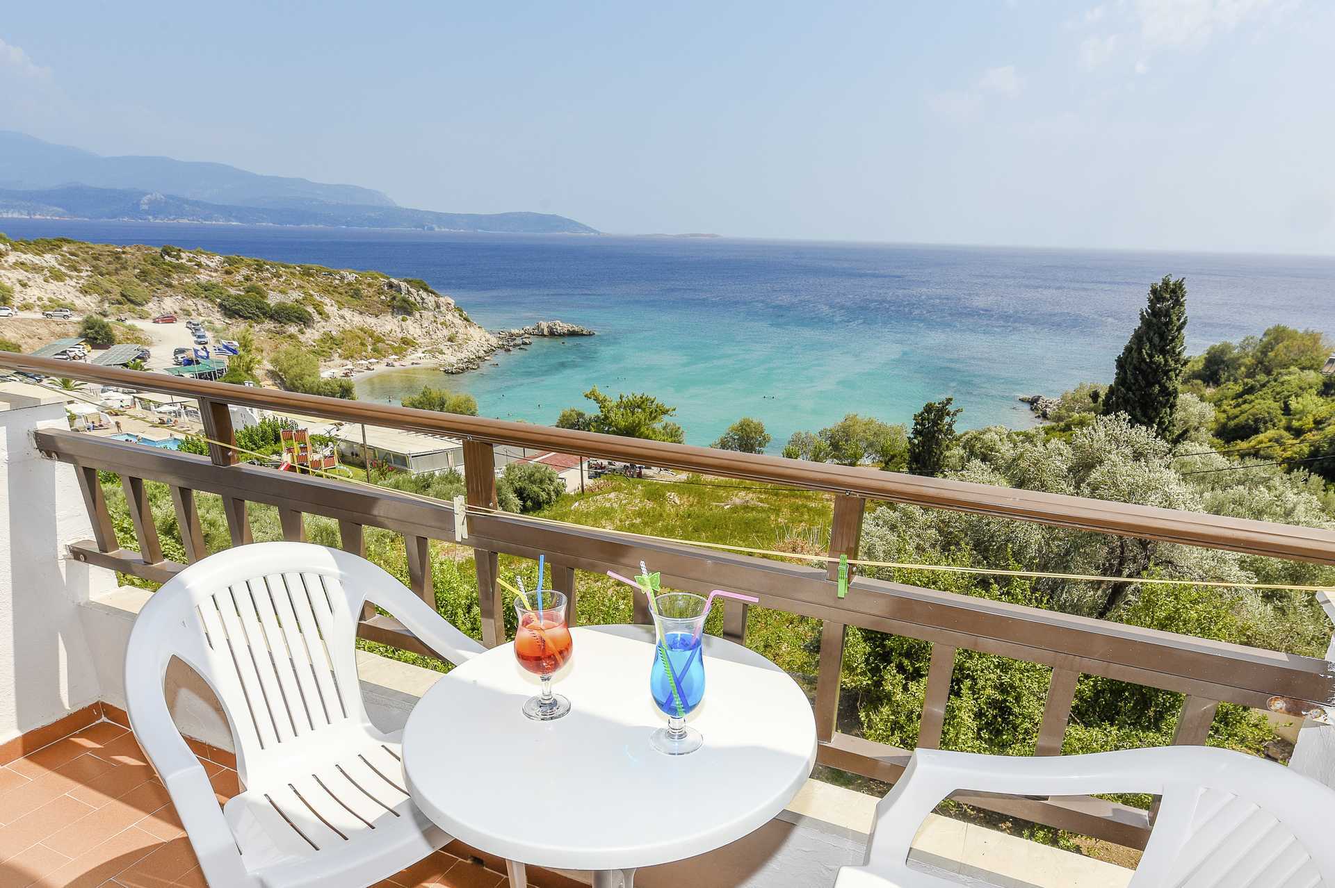 Dobbeltværelse på Hotel Glicorisa Beach, Pythagorion, Samos.