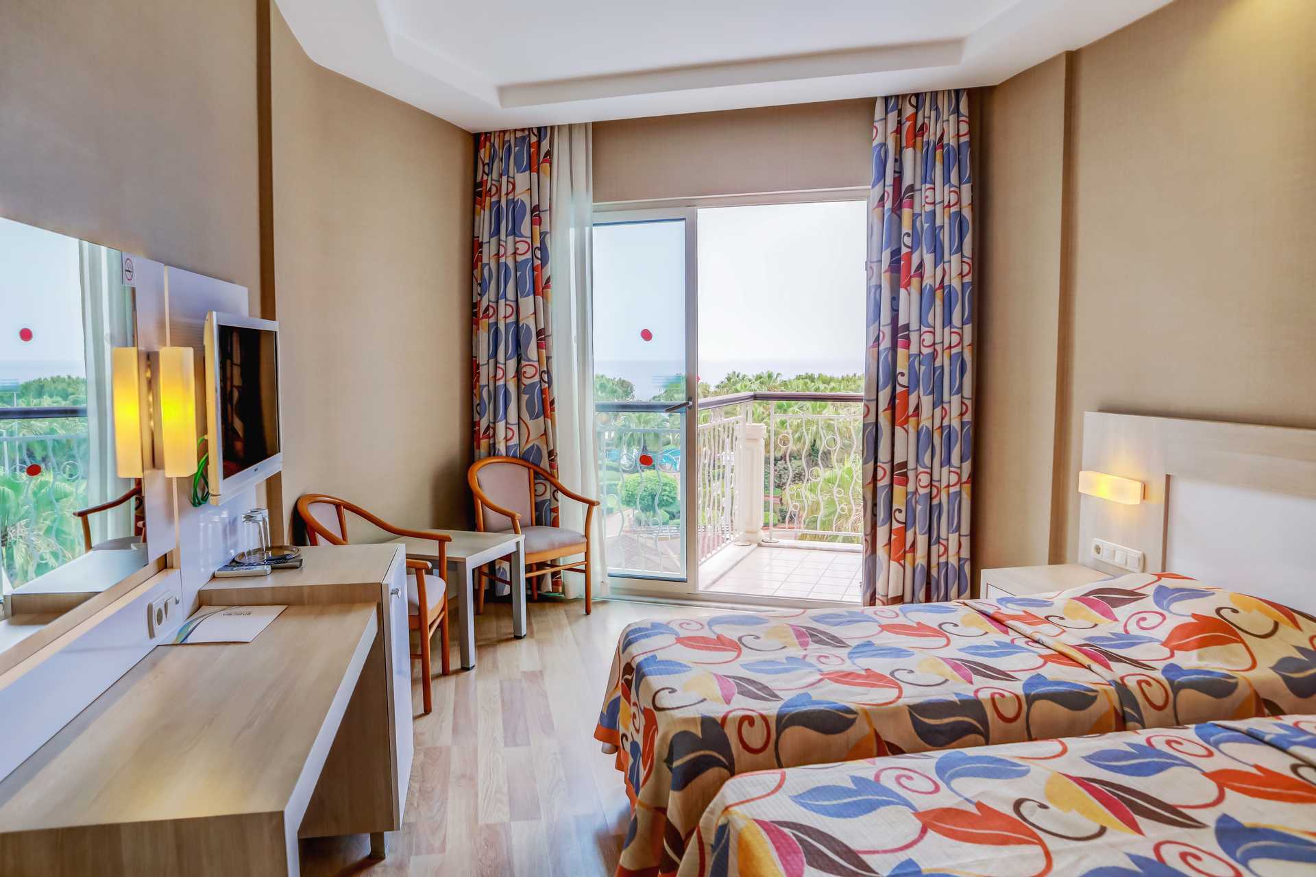 Dobbeltværelse på hotel Riviera i Alanya, Tyrkiet.