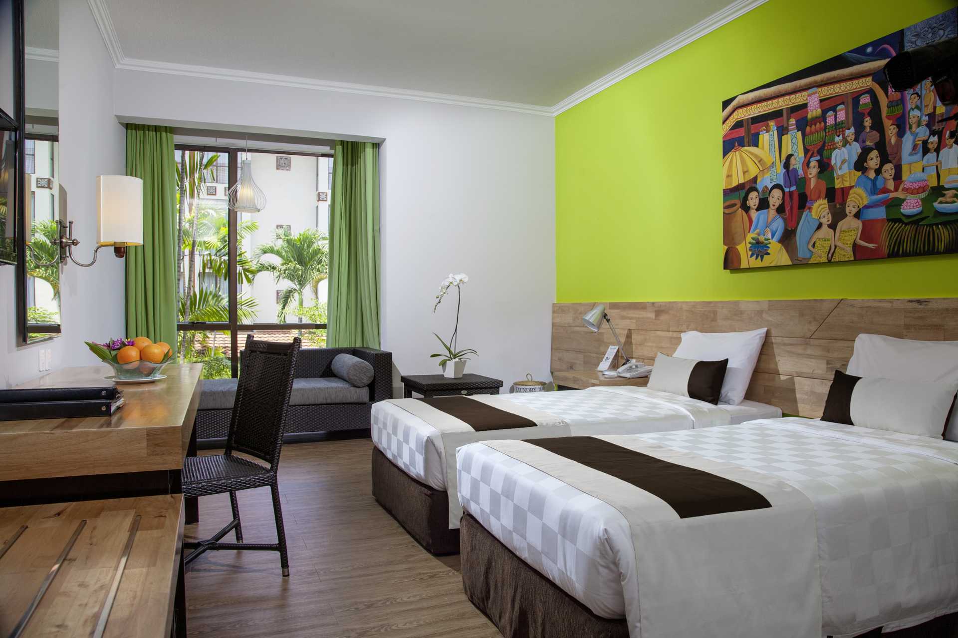 Dobbeltværelse på Hotel Sanur Paradise Plaza i Sanur på Bali.