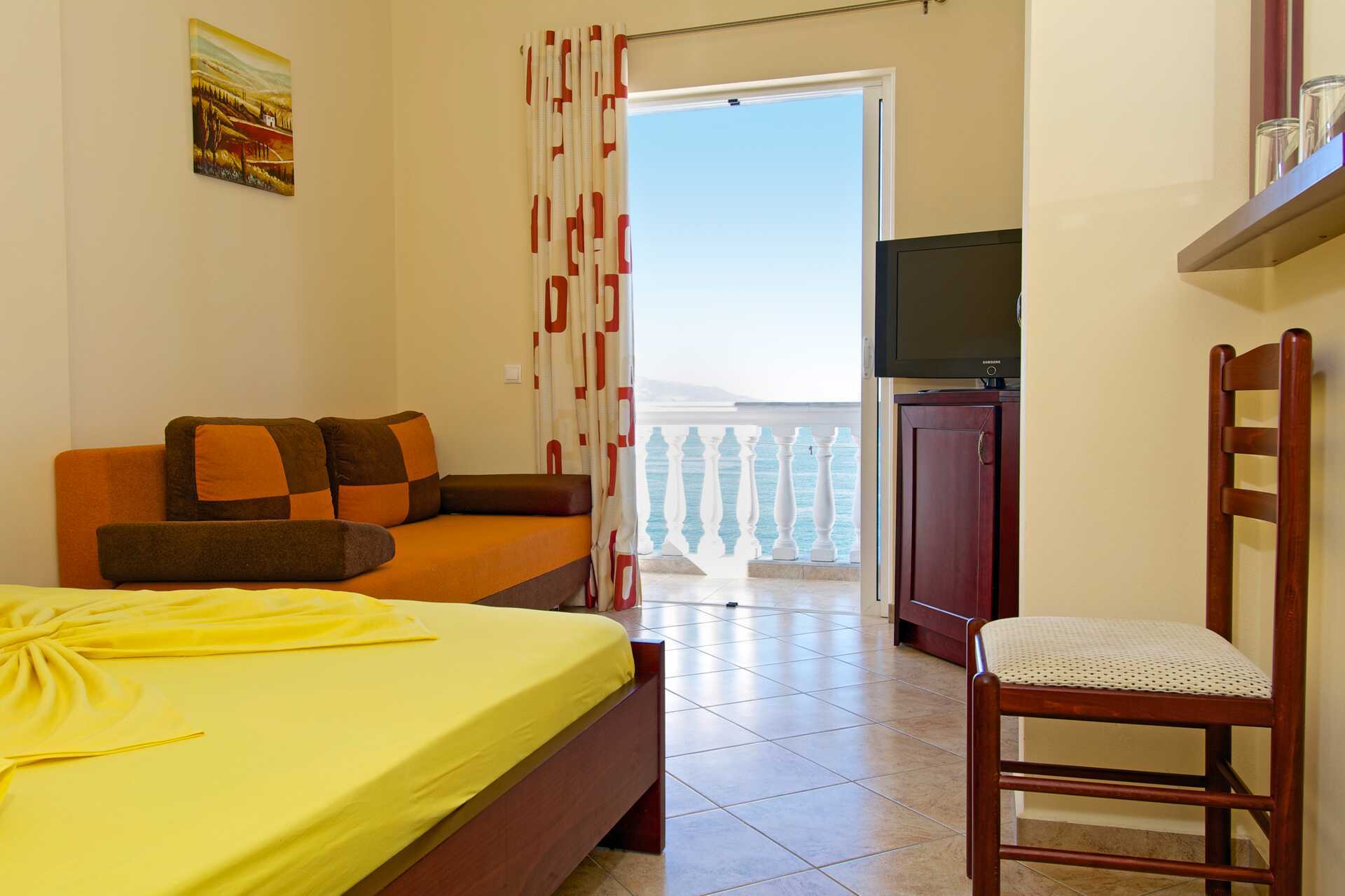 Dobbeltværelse på Hotel Serxhio i Saranda, Albanien