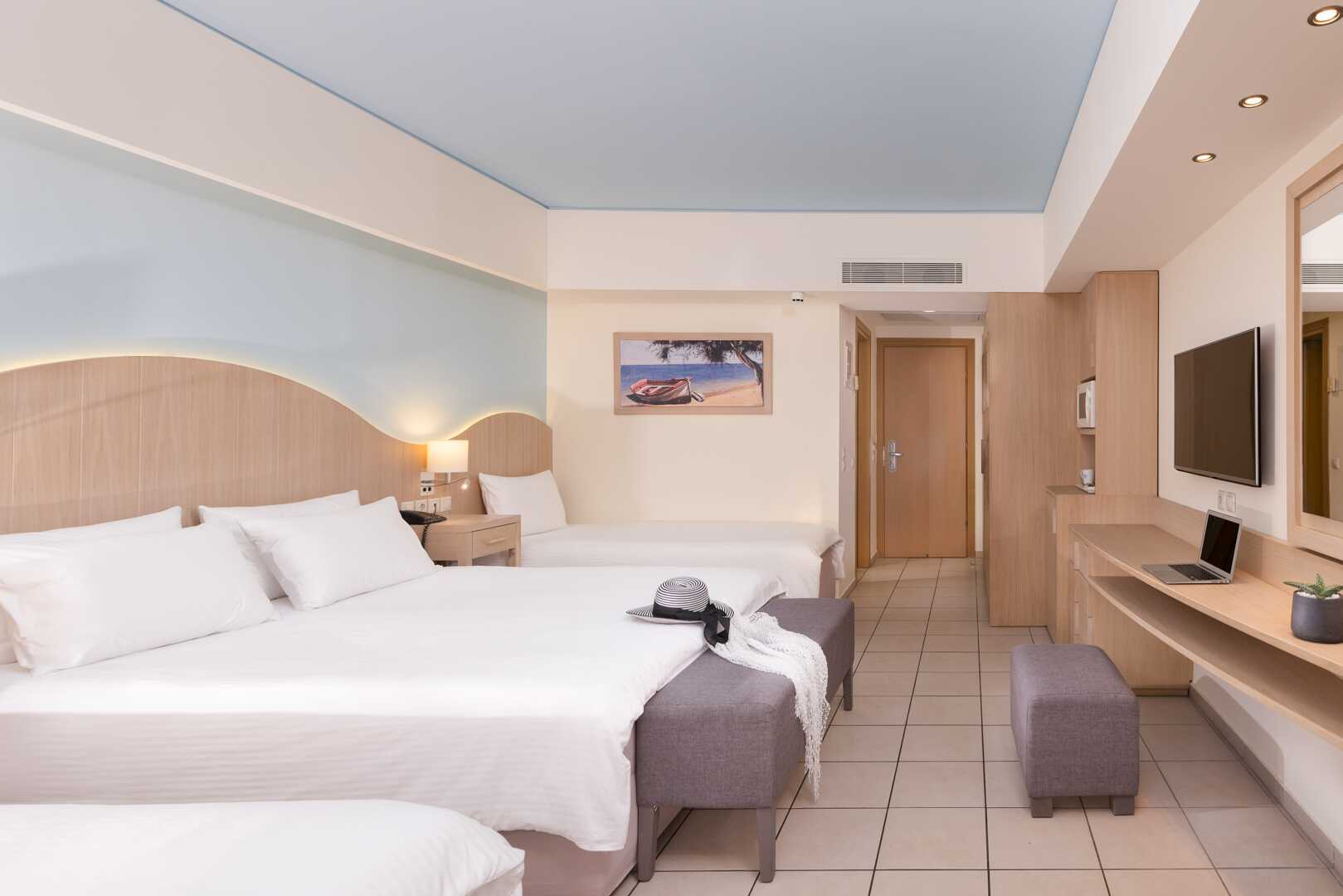 Dobbeltværelse på Hotel Star Beach Village & Waterpark i Hersonissos på Kreta.