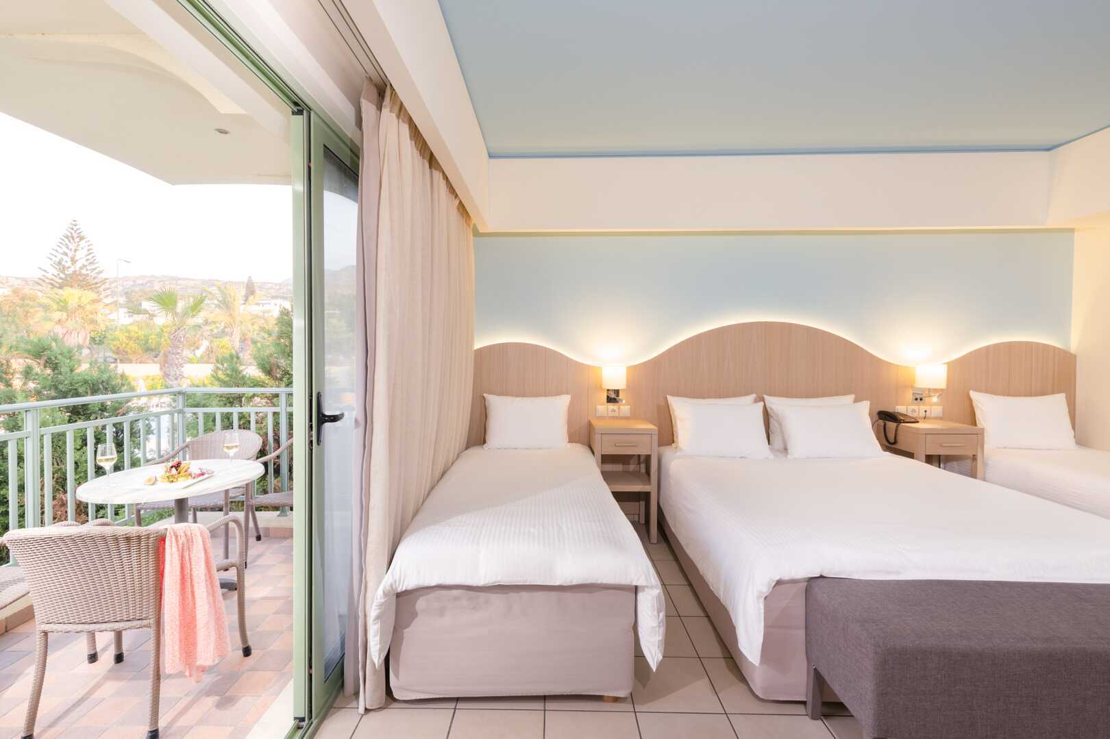 Dobbeltværelse på Hotel Star Beach Village & Waterpark i Hersonissos på Kreta.