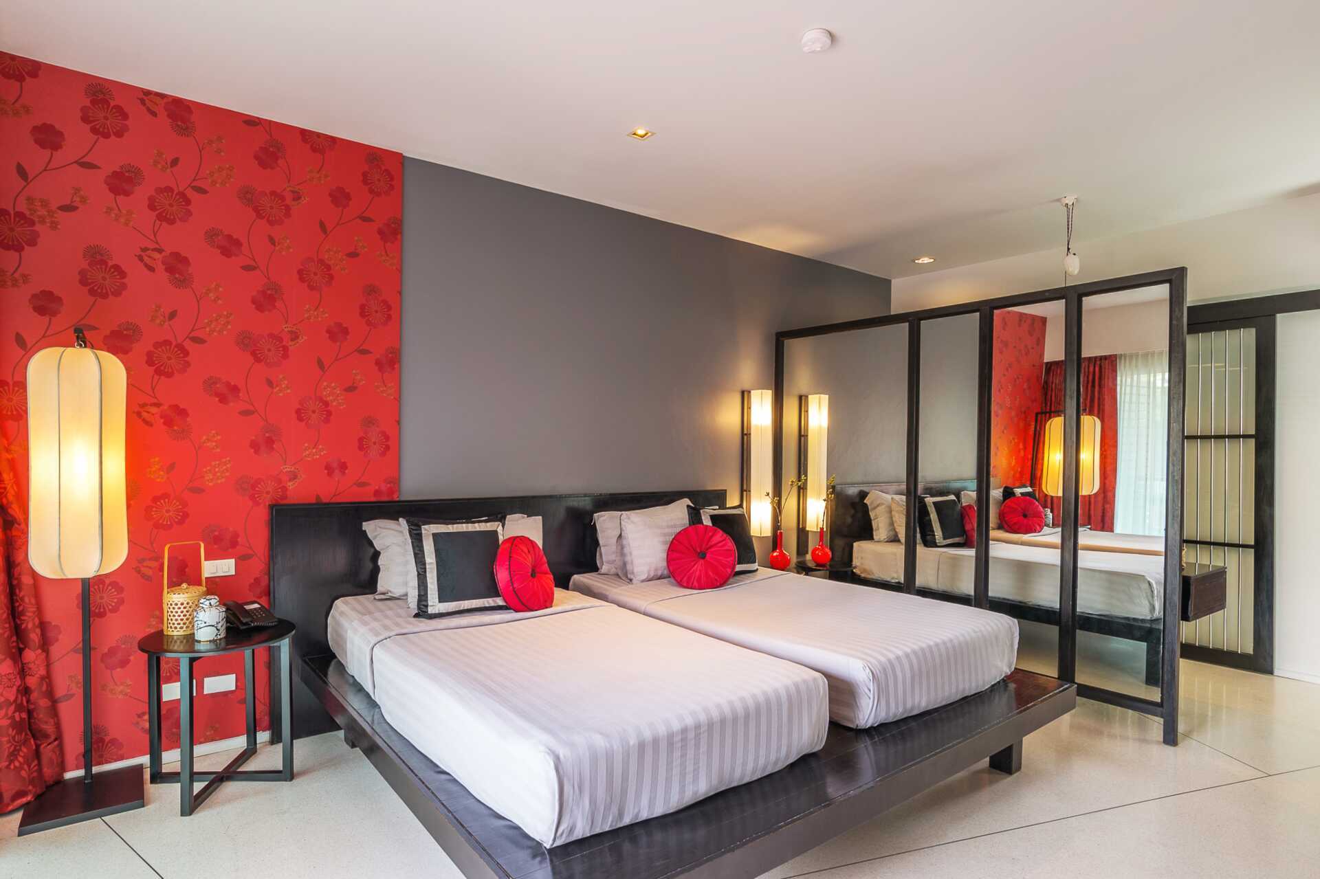 Dobbeltværelse på Red Ginger Chic Resort i Krabi, Thailand.