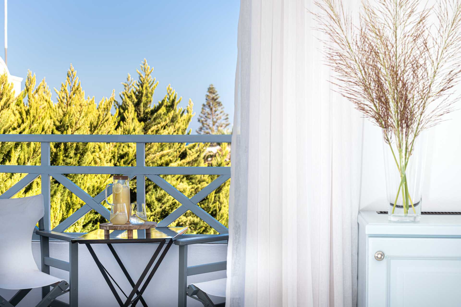 Dobbeltværelse på Santorini Kastelli Resort i Santorini, Grækenland.