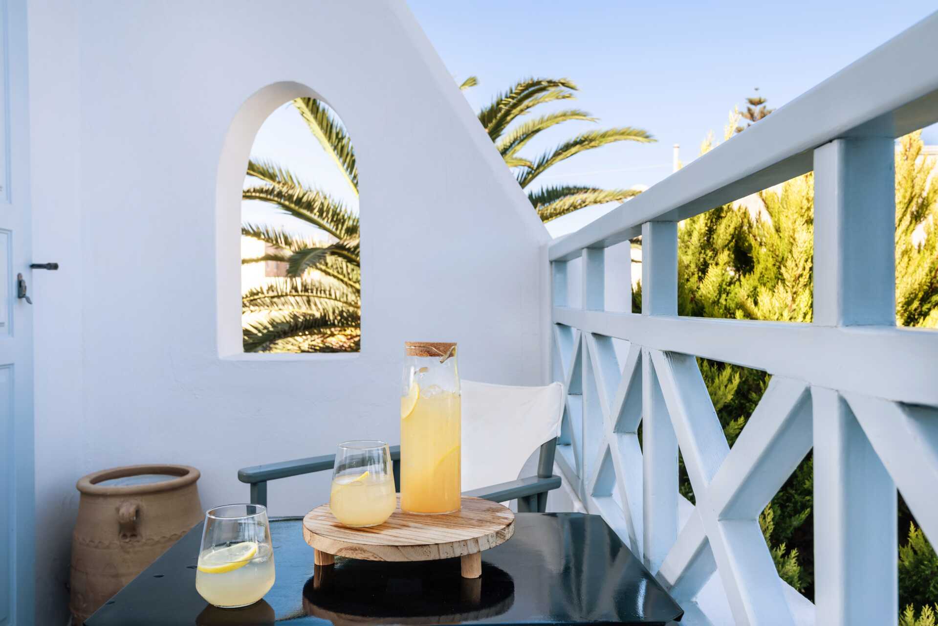 Dobbeltværelse på Santorini Kastelli Resort i Santorini, Grækenland.