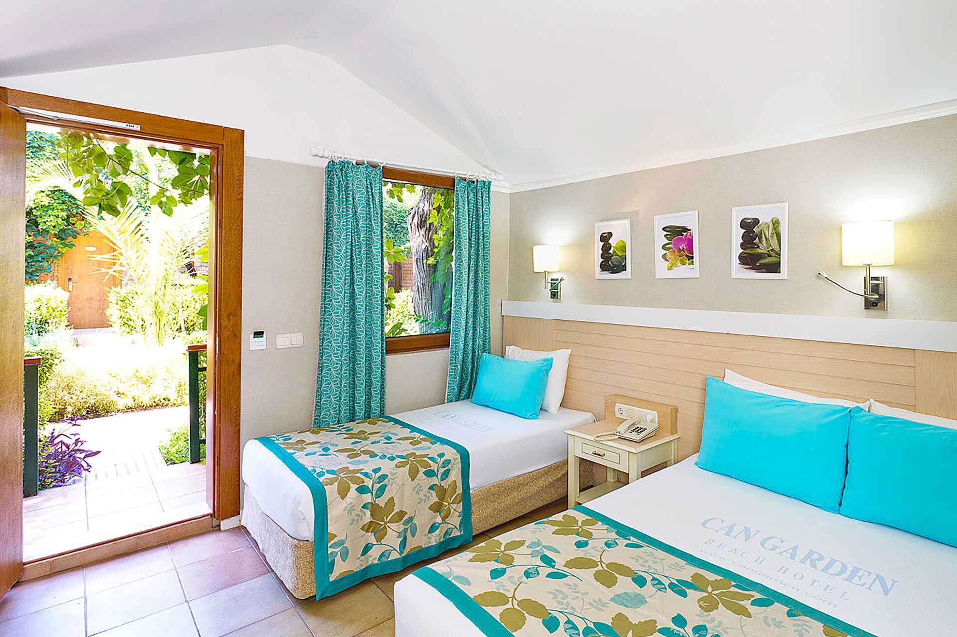 Dobbeltværelser på hotel Can Garden i Sid, Tyrkiet