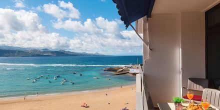 Større 1-værelses lejlighed på Hotel Don Carlos i Las Palmas på Gran Canaria, De Kanariske Øer, Spanien.