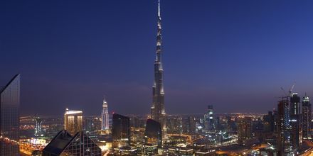 Burj Khalifa i Dubai, verdens højeste bygning, De Forenede Arabiske Emirater.