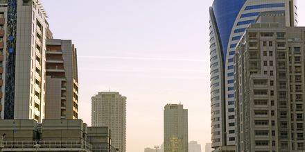 Bygninger i Al Barsha-området i Dubai, De Forenede Arabiske Emirater.