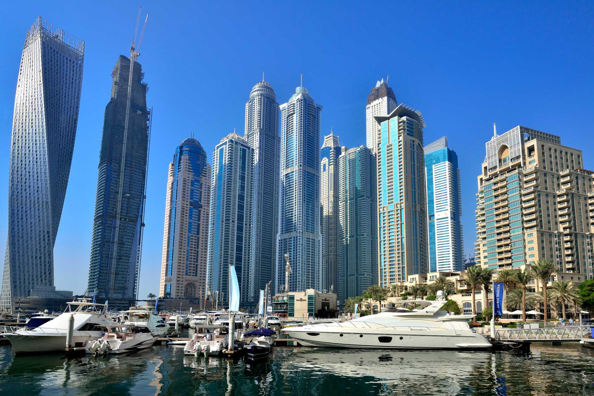 Dubai Marina i De Forenede Arabiske Emirater.