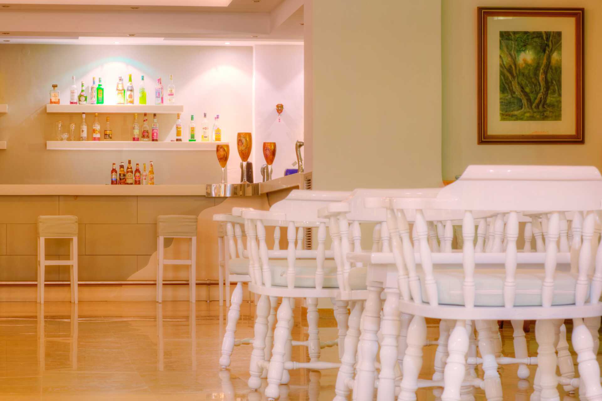 Lobbybar på Hotel Elea Beach i Dassia på Korfu.