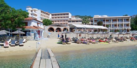 Stranden ved hotel Esperides på Skiathos, Grækenland.