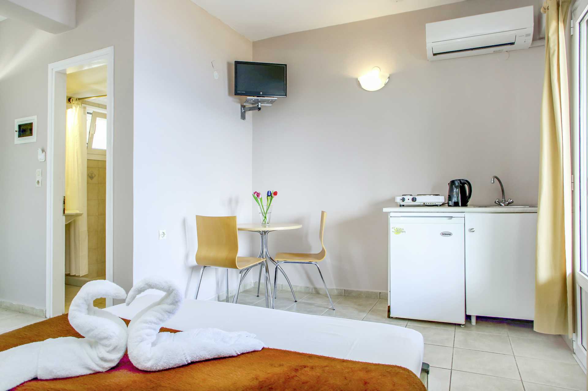 Et af 1-værelses lejlighederne for 2 personer