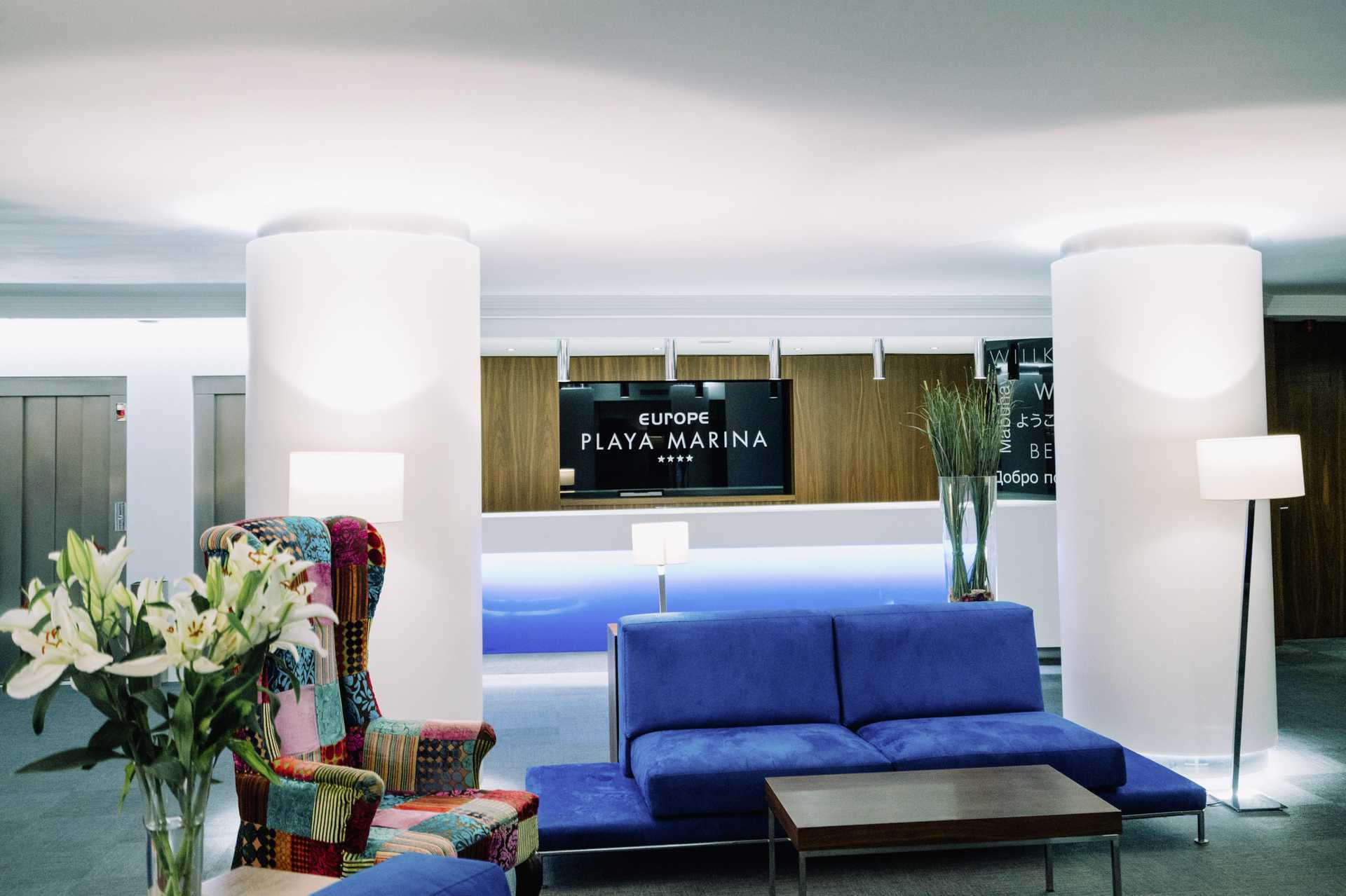 Receptionen på Europe Playa Marina i Illetas på Mallorca.