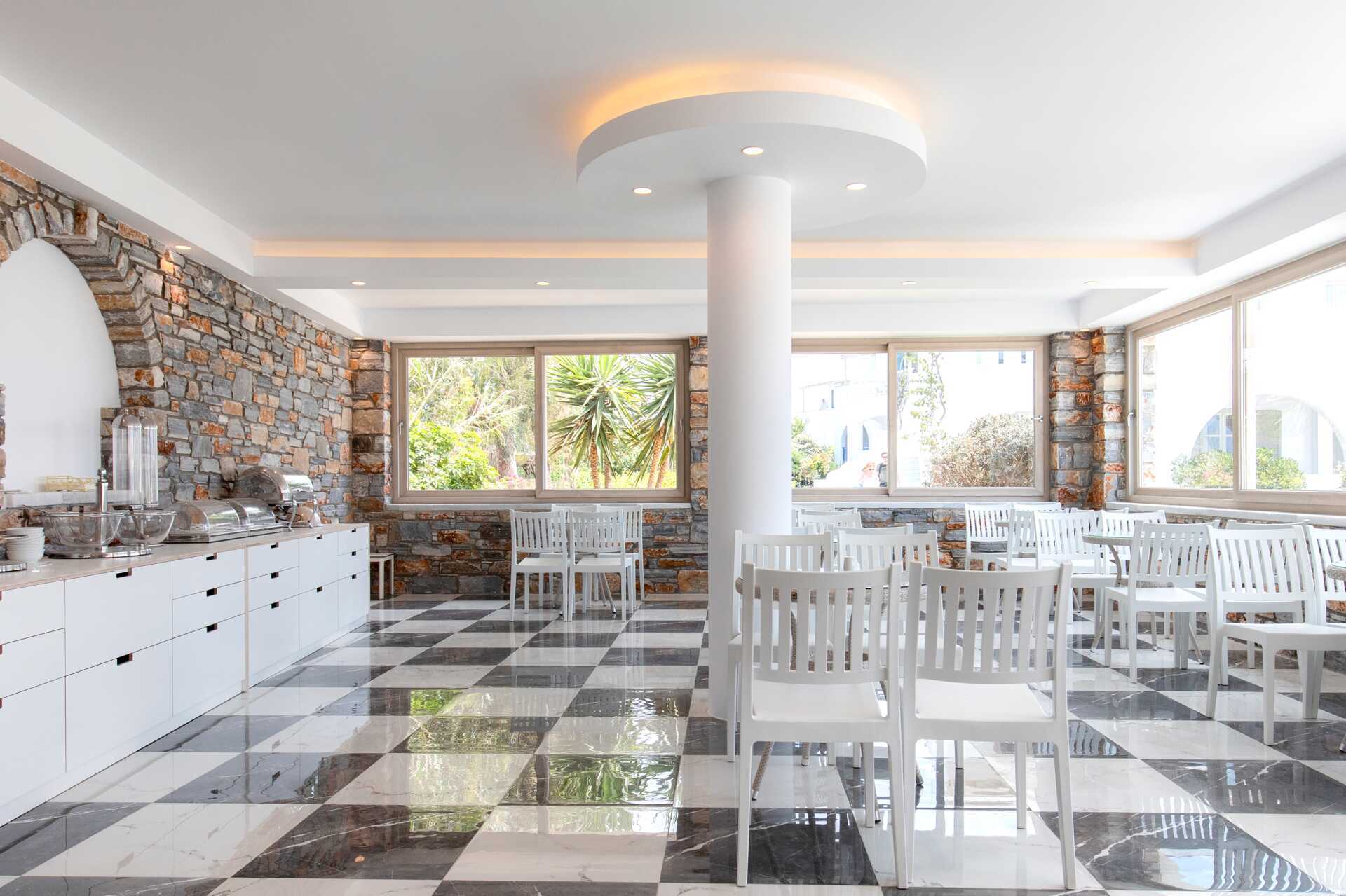 Restaurant på Hotel Evdokia på Naxos.