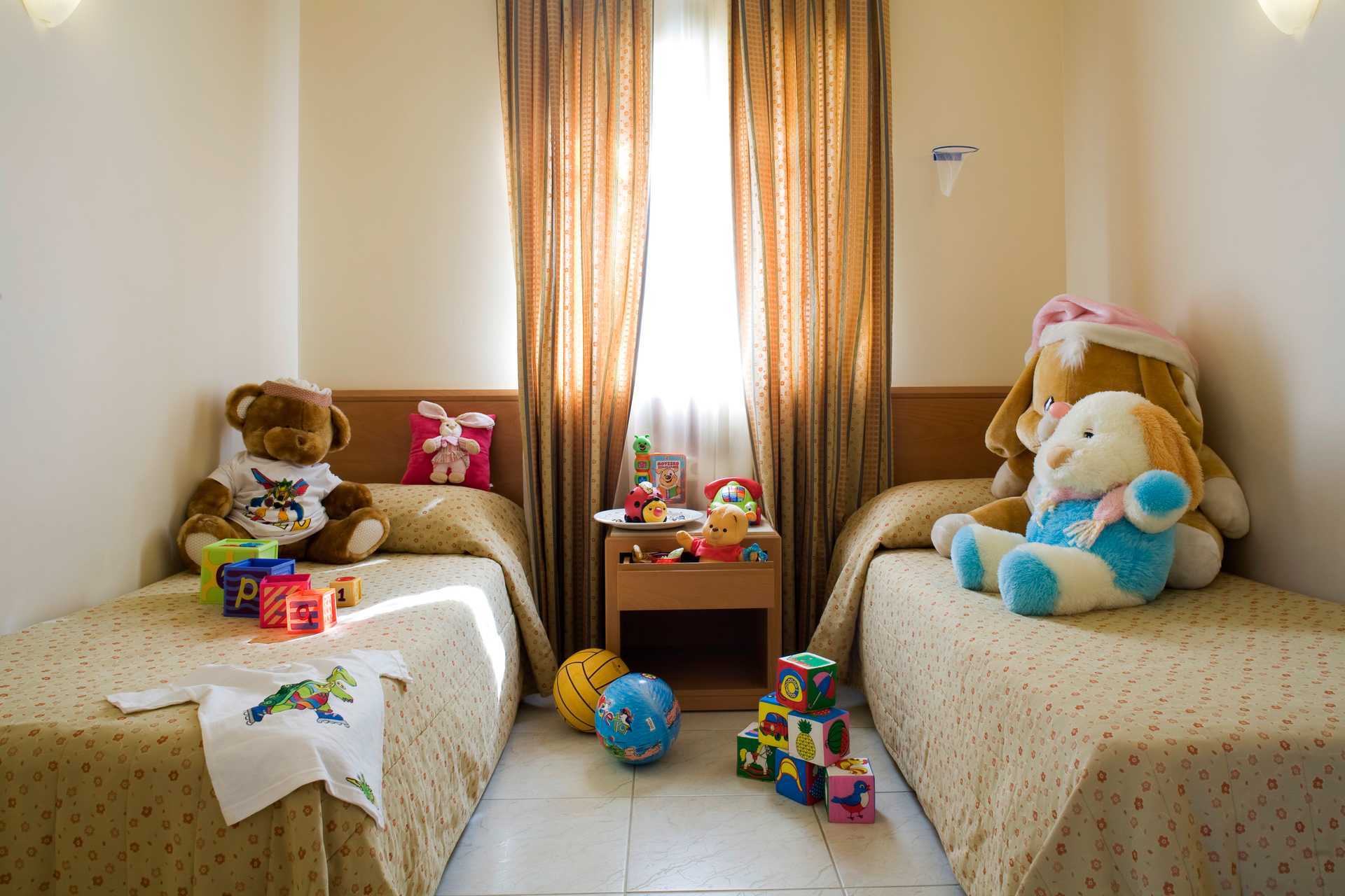 Familie-værelse på Hotel Pilot Beach på Kreta, Grækenland.