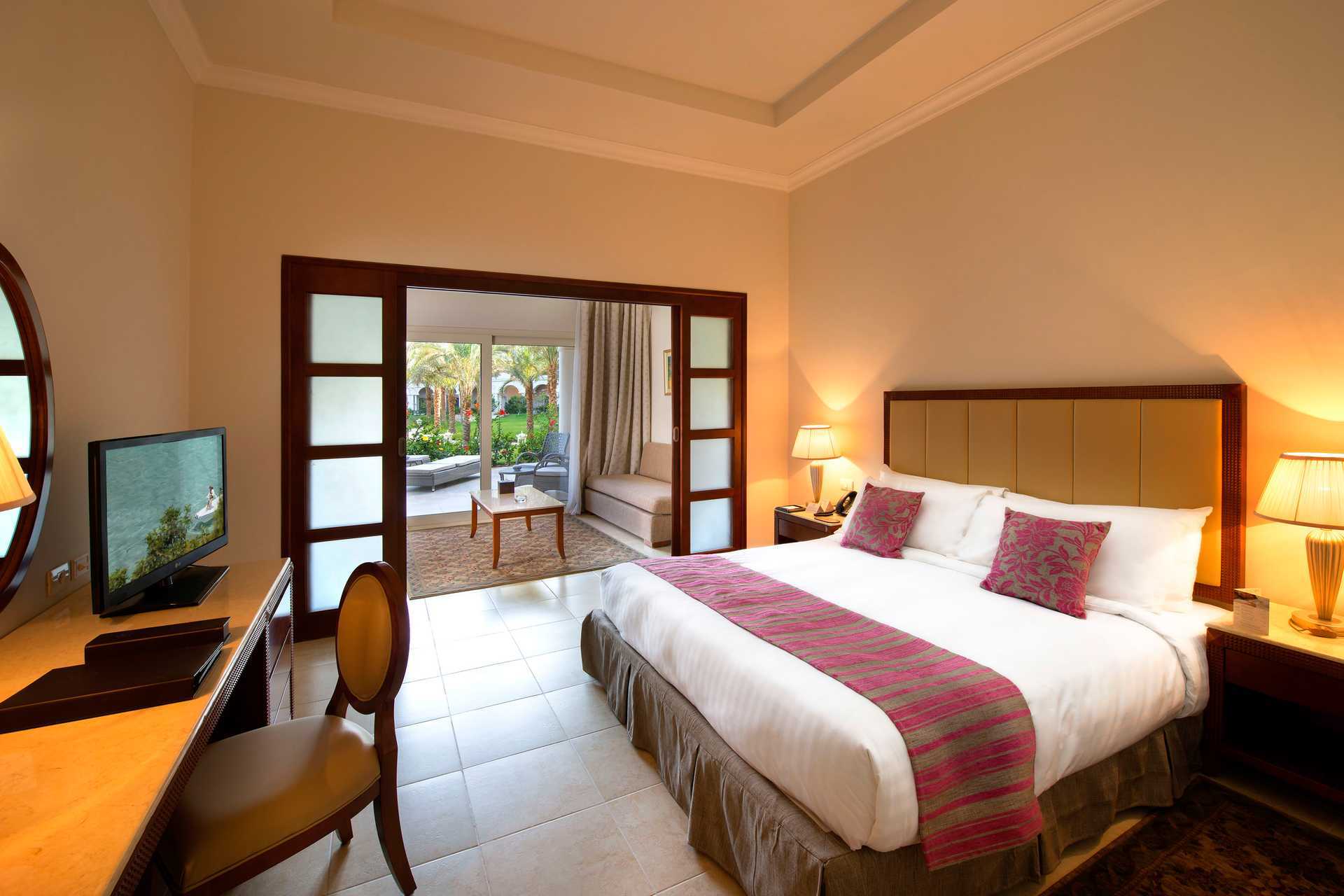 Familie-værelser på Baron Palace Resort-hotel i Sahl Hasheesh, Egypten.