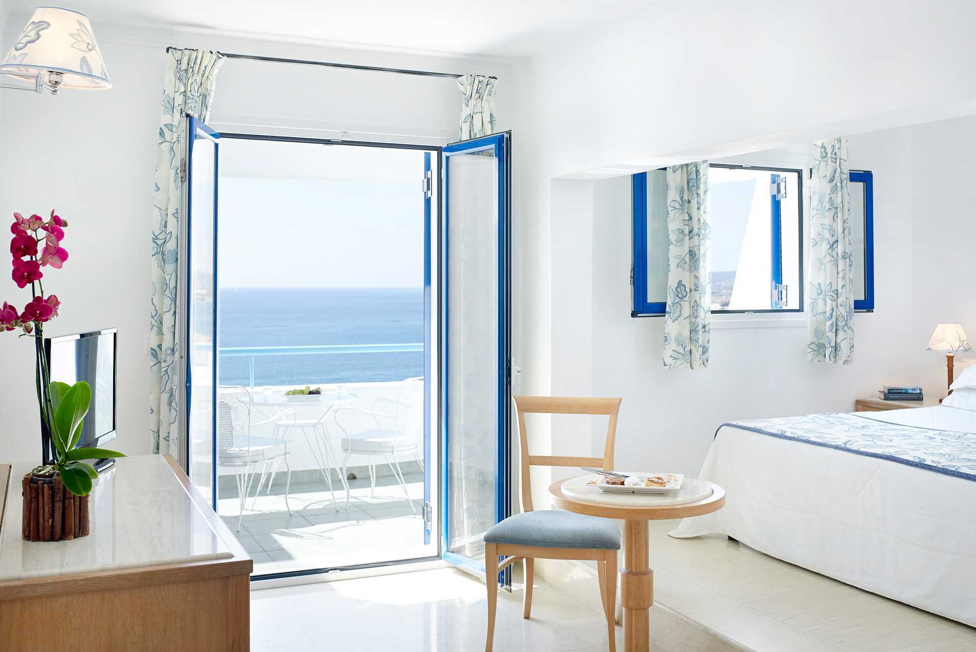 Familie-værelser på hotel Mitsis Norida Beach Hotel i Kos, Grækenland.