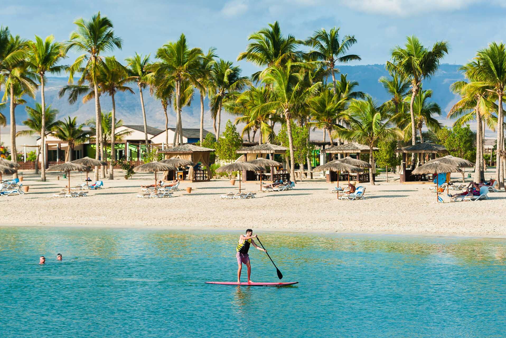Vandsport på Fanar Hotel & Residences i Salalah, Oman.