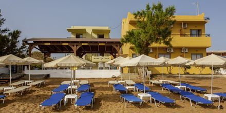 Stranden ved hotel Faros i Kato Stalos, Kreta
