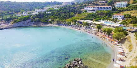 Stranden ved Hotel Glicorisa Beach, Pythagorion, Samos.