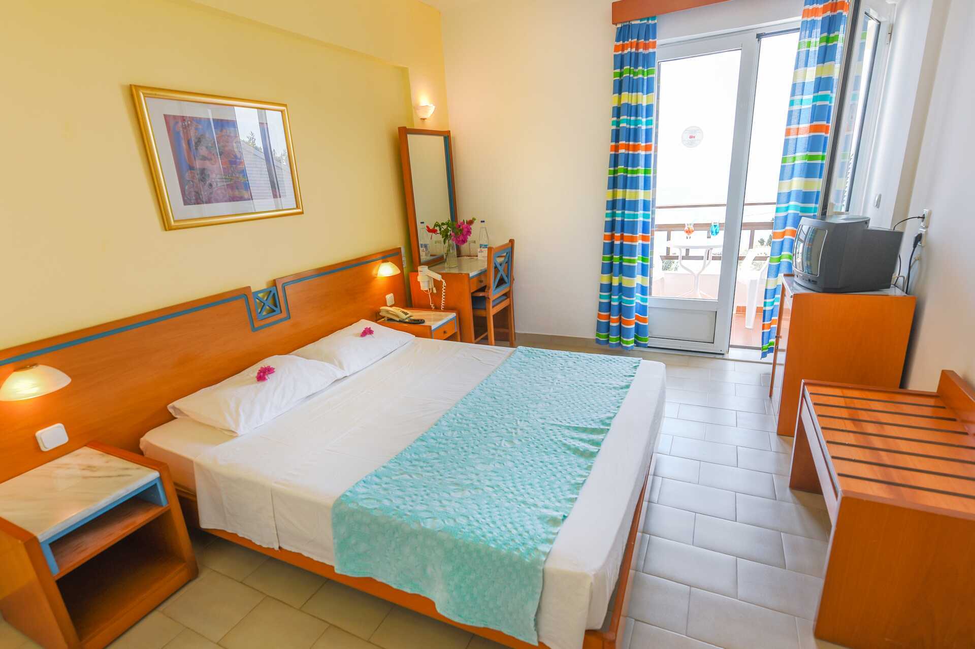 Dobbeltværelse på Hotel Glicorisa Beach, Pythagorion, Samos.