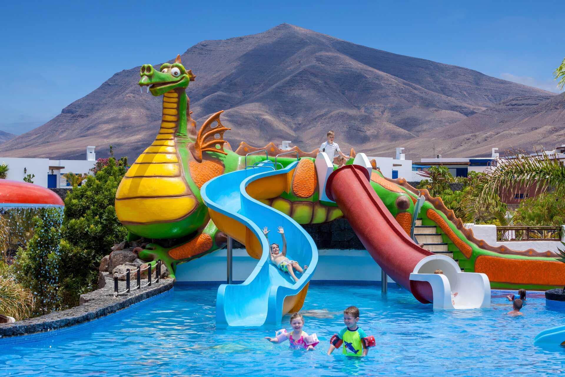 Vandrutsjebaner på hotel Gran Castillo Tagoro Family &amp; Fun på Lanzarote, Spanien.