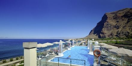 Poolområde på Hotel Gran Rey på La Gomera, De Kanariske Øer, Spanien.
