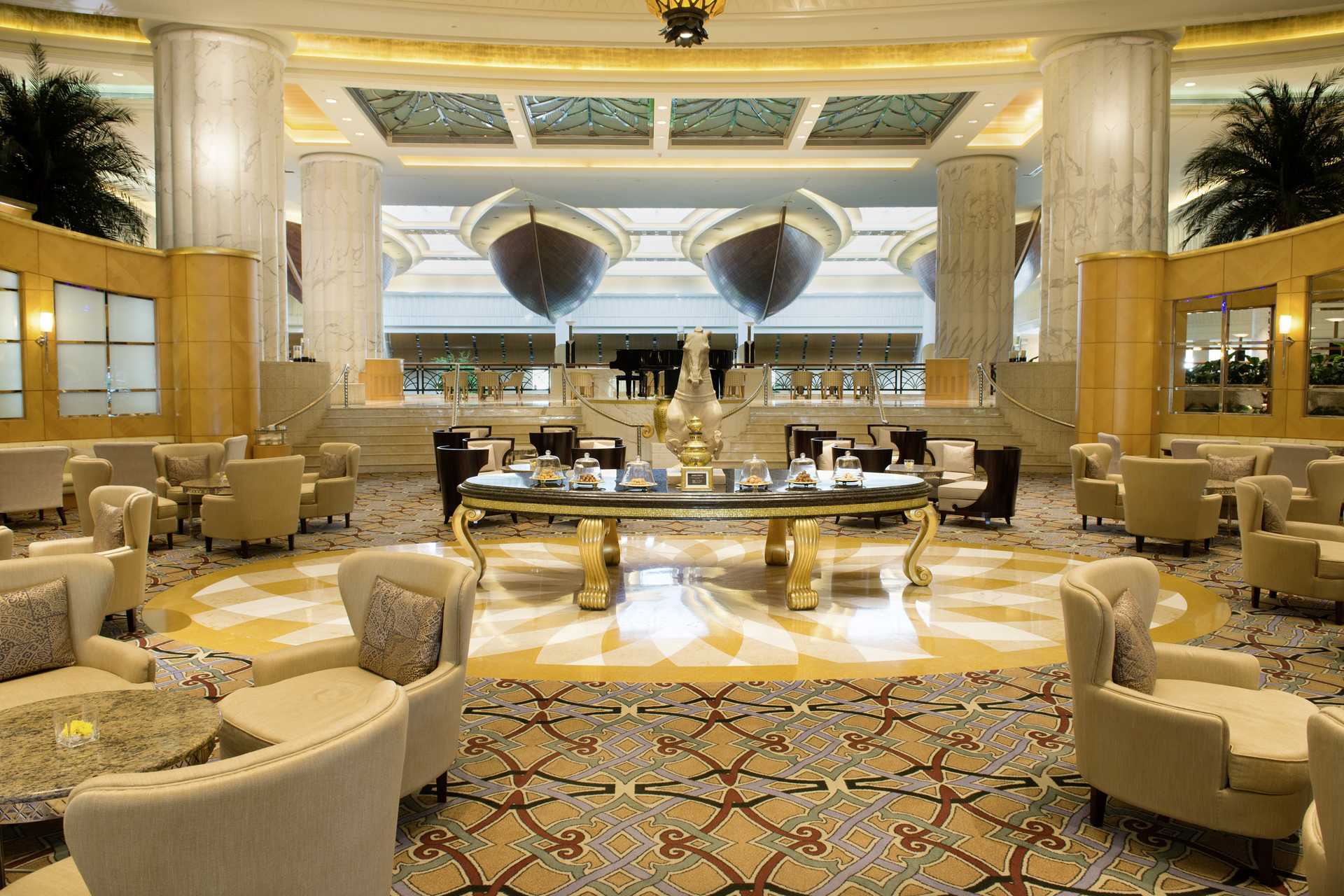 Lounge på Grand Hyatt hotel, Dubai.