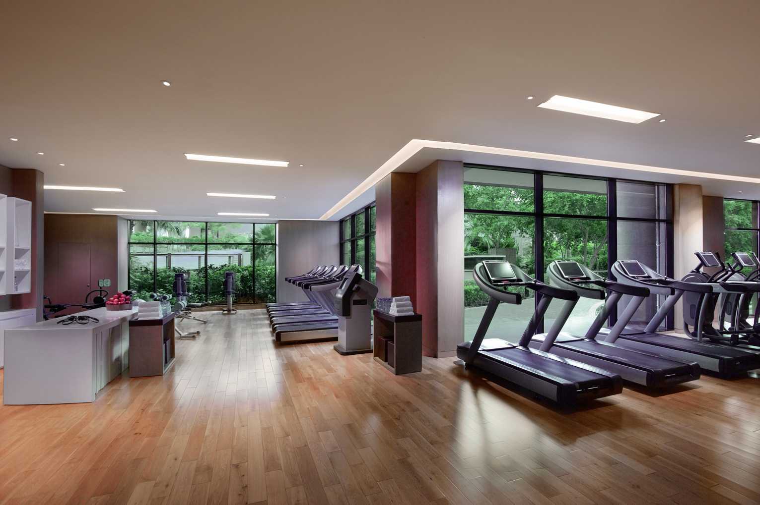 Fitnessrum på Grand Hyatt hotel, Dubai.