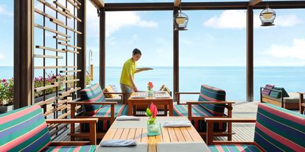 Restaurant på Hotel Griya Santrian på Bali, Indonesien.