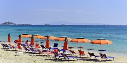 Nærmeste strand, Plaka Beach, på Naxos.