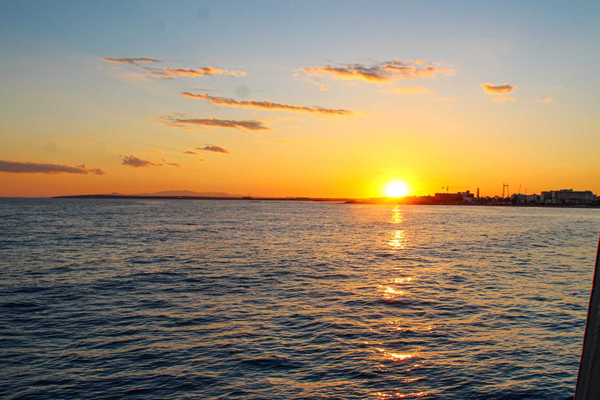 Havudflugt med skonnert - ved solnedgang