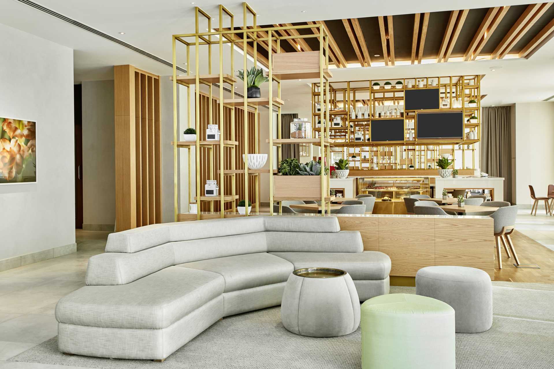 Lobbyen på Hotel Hilton Garden Inn Mall of the Emirates i Dubai Al Barsha i Dubai