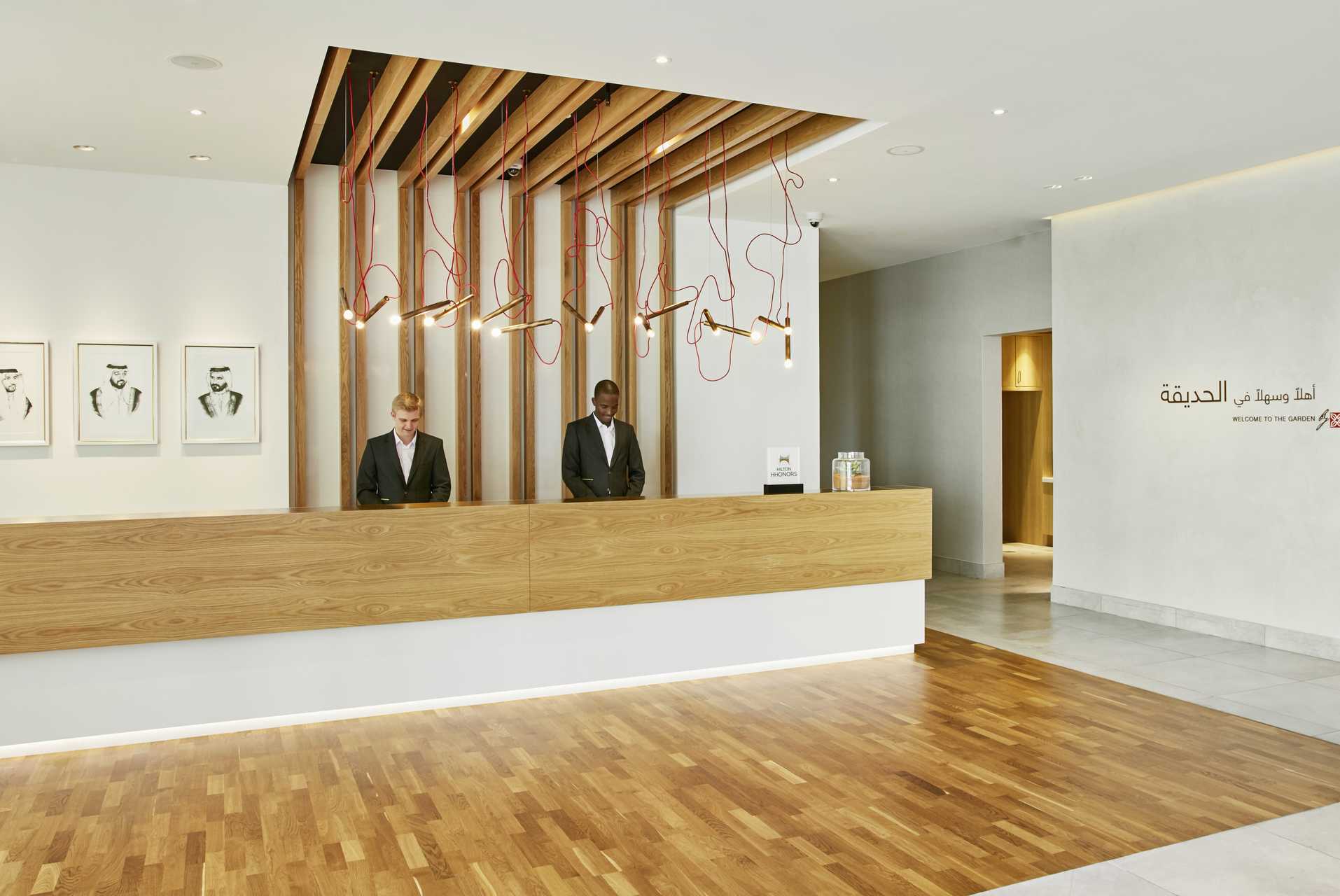 Reception på Hotel Hilton Garden Inn Mall of the Emirates i Dubai Al Barsha i Dubai